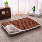 Thickened Pet Sofa Bed S Size 40x25cm Coffee Dog Mat with Integrated Pillow Soft Washable Sleeping Pad for Dogs and Cats All Season Comfort