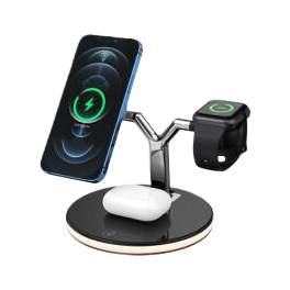 Magnetic three in one wireless charger (detachable)