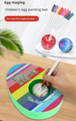 Easter Egg Decorating Kit Electric DIY Planet and Galaxy Painting Machine with 8 Markers and 3 Toy Eggs Space Set