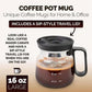 Premium 16oz Glass Coffee Mug Set with Reusable Straw and Cleaning Brush – 300ml Elegant Glass Tumbler