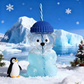 Creative Bear Shape Glass Water Bottle with Straw Cute Cartoon Coffee Cup and Cold Drink Tumbler – Blue Hat Bear Edition