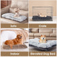 Luxury Long Plush Pet Bed Mat Faux Fur Crate Pad 45x30cm Dark Offee Soft Warm Cushion for Cats & Small Dogs