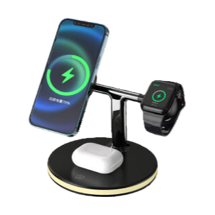 Magnetic three in one wireless charger (detachable)