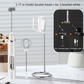 Rechargeable Electric Milk Frother with Metal Stand - Handheld Foam Maker & Egg Beater Set - 3 Speed Mixer with 2 Stainless Steel Whisks for Flat Whites, Lattes & Baking (White)