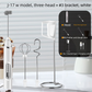 Rechargeable 3-in-1 Milk Frother Set with Metal Stand - Handheld Electric Whisk, Egg Beater & Mixing Hook - 3 Speed Foam Maker for Coffee, Lattes & Baking (White)
