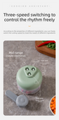 Manual Mini Garlic Chopper & Food Processor 100ml Portable 3-Speed Hand-Crank Mincer – White Edition