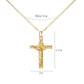 Gold Minimalist Cross Pendant Necklace – Unisex Urban Style Zinc Alloy Clavicle Chain Jewellery