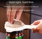 4-in-1 Adjustable Jar Opener Multi-Functional Bottle Lid Remover Labor-Saving Kitchen Tool Khaki