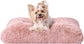 Luxury Long Plush Pet Bed Mat Faux Fur Crate Pad 45x30cm Pink Soft Warm Cushion for Cats & Small Dogs