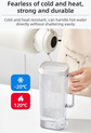 White 2000ML Leak-Proof Flip-Top Cool Water Pitcher for Refrige Door - Cold/Heat-Resistant Stylish Iced Tea Fruit Infuser Kettle