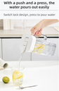 White 2000ML Leak-Proof Flip-Top Cool Water Pitcher for Refrige Door - Cold/Heat-Resistant Stylish Iced Tea Fruit Infuser Kettle