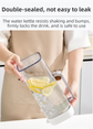 Black 2000ML Leak-Proof Flip-Top Cool Water Pitcher for Refrige Door - Cold/Heat-Resistant Stylish Iced Tea Fruit Infuser Kettle