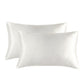 1-Pair White Luxury Satin Silk Pillowcase for Hair and Skin - Smooth Cooling Pillow Cover with Envelope Closure - Queen (20x30")