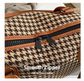 Brown Large Capacity Knitted Travel Bag with Shoe-Zone - Weekend Overnight & Carry-on Gym Bag