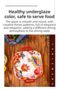 9-Inch Underglaze Ceramic Square Serving Plate with Dual Handles (Baroque) - Microwave and Oven Safe Pasta & Fruit Tray