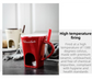 White European Style Ceramic Chocolate & Cheese Melter Set - 200ml Mini Melting Mug & Fork