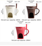Coffee European Style Ceramic Chocolate & Cheese Melter Set - 200ml Mini Melting Mug & Fork