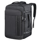 Black Expandable 17-Inch Laptop Travel Backpack with USB Port - Durable TSA Friendly Carry-on Luggage Bag