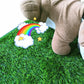 M Size Realistic Artificial Grass Dog Potty Pad - Indoor/Outdoor Pet Training Turf, Easy to Clean PE & TPR Material