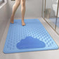 2-Pack Blue Eco-Friendly Bath Mat with Massage Points - Anti-Slip Suction Cup Safety Bathroom Rug (S Size 68.5X34x2 CM)