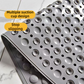 2-Pack Grey Eco-Friendly Bath Mat with Massage Points - Anti-Slip Suction Cup Safety Bathroom Rug (S Size 68.5X34x2 CM)