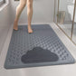 2-Pack Grey Eco-Friendly Bath Mat with Massage Points - Anti-Slip Suction Cup Safety Bathroom Rug (L Size 86.5X53x2 CM)