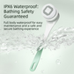 Grey Electric 360°Rotating Shower Brush with Long Handle for Back Scrubbing(43CM) - IPX7 Waterproof & Premium Silicone & PA Bristles