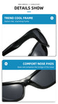 3-Pack Retro Oval Sports Sunglasses - Lightweight UV400 Protection Trendy Sun Glasses for Cycling, Hiking & Streetwear