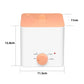 Orange Portable 2-in-1 High-Temperature Steam & Boiling Sterilizer for Silicone Period Cups - Automatic One-Button Sanitizer Hygiene Device