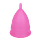 2PCS Reusable Medical Grade Silicone Menstrual Cup(XS Size) & 2PCS Matching Sterilizer Box - Microwave Safe Disinfector Case, Heat Resistant 130°C (Pink Set)