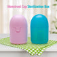 2PCS Reusable Medical Grade Silicone Menstrual Cup(XS Size) & 2PCS Matching Sterilizer Box - Microwave Safe Disinfector Case, Heat Resistant 130°C (Pink Set)