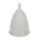 2PCS Reusable Medical Grade Silicone Menstrual Cup(XS Size) & 2PCS Matching Sterilizer Box - Microwave Safe Disinfector Case, Heat Resistant 130°C (White Set)