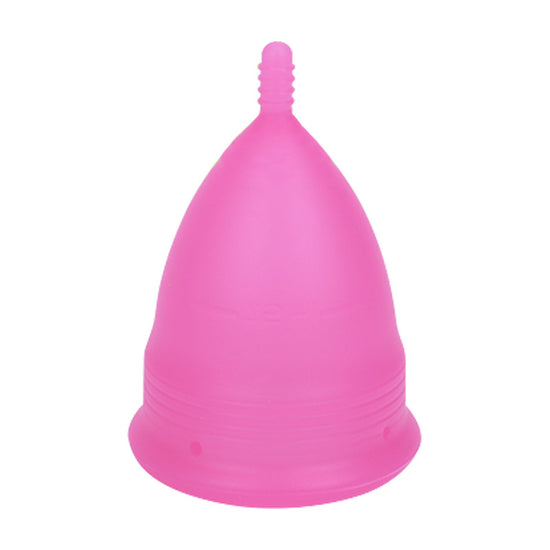 2PCS Reusable Medical Grade Silicone Menstrual Cup(L Size) & 2PCS Matching Sterilizer Box - Microwave Safe Disinfector Case, Heat Resistant 130°C (Pink Set)