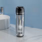 Grey Portable 2-in-1 Travel Toothbrush/Toothpaste Organizer & Mouthwash Cup - Lightweight and Durable Crystal Clear PC Material