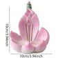 Pink Zen Lotus Waterfall Backflow Aroma Diffuser - Premium Elegant Resin Craft for Meditation & Yoga, 10cm Compact Design