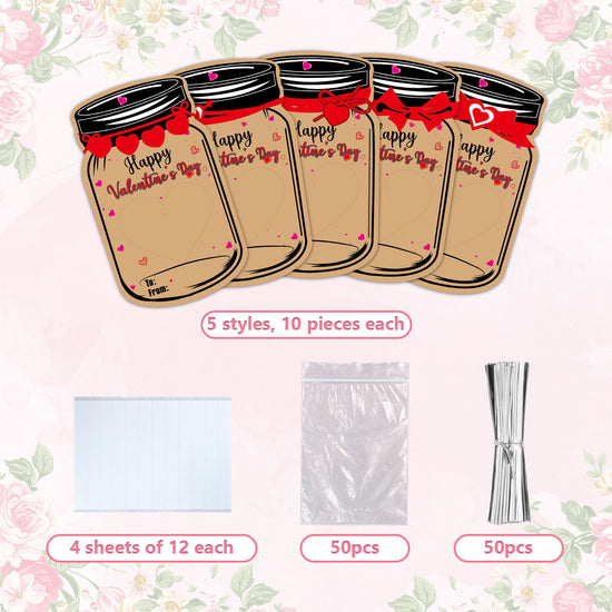 50PCS Valentine&