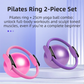 Blue Professional Pilates Ring & Yoga Ball Set - Multipurpose Home Fitness Equipment for Whole-Body Core Training & Pelvic Floor Strengthening