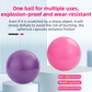 Blue Professional Pilates Ring & Yoga Ball Set - Multipurpose Home Fitness Equipment for Whole-Body Core Training & Pelvic Floor Strengthening