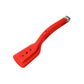 2-in-1 Red Silicone Spatula Tongs with Locking Clip & Oil Drainage - Non-Stick Heat Resistant Food Flipper & Kitchen Clamp