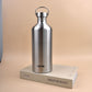 2L Large Capacity Outdoor Sports Adventure Water Bottle - Food-Grade 304 Stainless Steel with Portable Handle & 4.5cm Narrow Mouth
