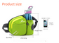 Blue Lightweight Running Waist Pack with Stable Bottle Holder - Multi-Functional Nylon Sports Fanny Pack for Marathon, Hiking, Cycling & Climbing