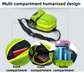 Orange Lightweight Running Waist Pack with Stable Bottle Holder - Multi-Functional Nylon Sports Fanny Pack for Marathon, Hiking, Cycling & Climbing