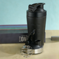 Black 500ML Premium Stainless Steel Protein Shaker Bottle - BPA-Free Metal Mixer Cup with Scale for Gym, Fitness & Meal Replacement