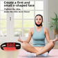 Breathable V-Line Chin Strap with 15 high-intensity Red-Light LEDs for Facial Firming & Skin Rejuvenation