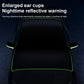 Black-Orange Magnetic Car Windshield Protector with 6 Magnets & 4 Secure Straps and Reflective Safety Strips - Durable Frost & Ice Cover for All-Weather Protection (Sun, Rain, Snow, Dust)