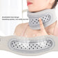 Blue Adjustable Silicone Neck Brace with High-Elastic Memory Foam & V-Shape - Prevent Forward Head Tilt and Posture Correction