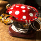 Whimsical Mushroom Earring Holder - Unique Forest-Themed Resin Jewelry Organizer for Vanity & Dresser