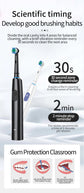 Pink Rotating Round Head Electric Toothbrush Kit with 8 Heads & Case - 3D Oscillating Mechanical Cleaning for Deep Plaque Removal