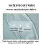 Light Blue Versatile Nylon Multi-Pocket Crossbody Bag - Lightweight Casual Travel Purse, Waterproof Horizontal Square Design