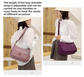 Light Blue Versatile Nylon Multi-Pocket Crossbody Bag - Lightweight Casual Travel Purse, Waterproof Horizontal Square Design